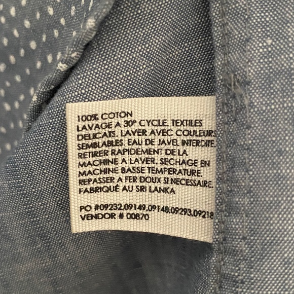 Club Monaco Oxford Shirt SLim Fit Large - Picture 5 of 5